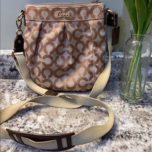 Rose gold coach crossbody